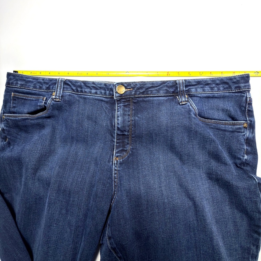 KUT from the Kloth Cropped Kick Flare Jeans 24W Dark Wash Plus - Picture 5 of 11